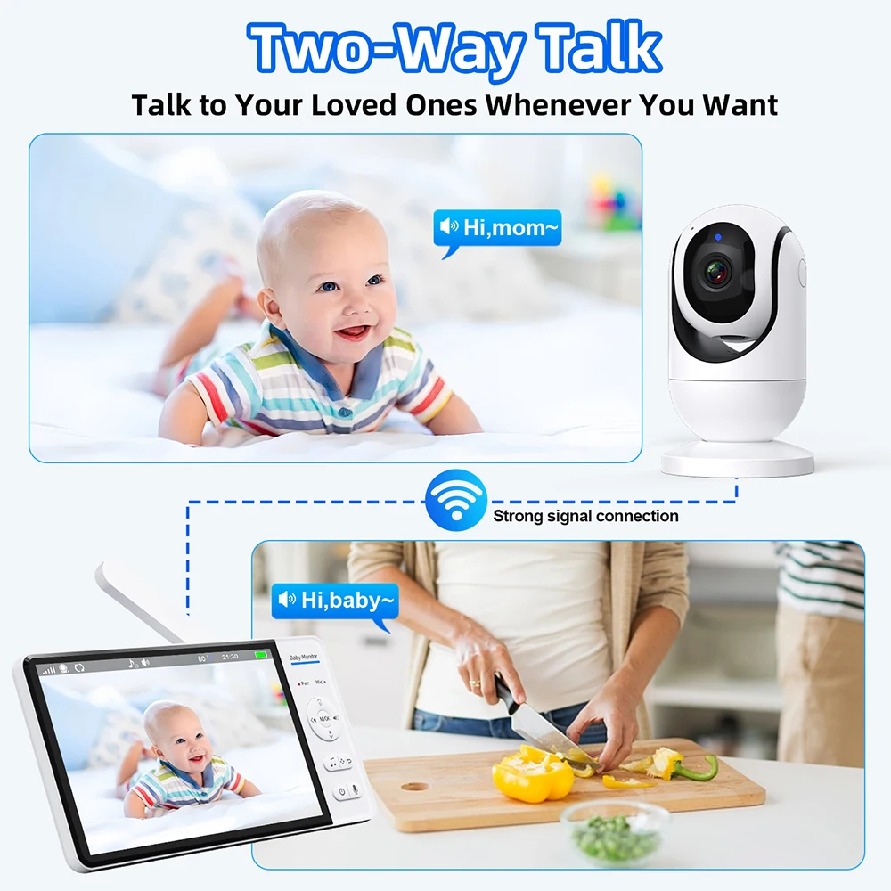 7.0'' Video Baby Monitor 720P  - đánh giá và giá Home Cinema Wireless