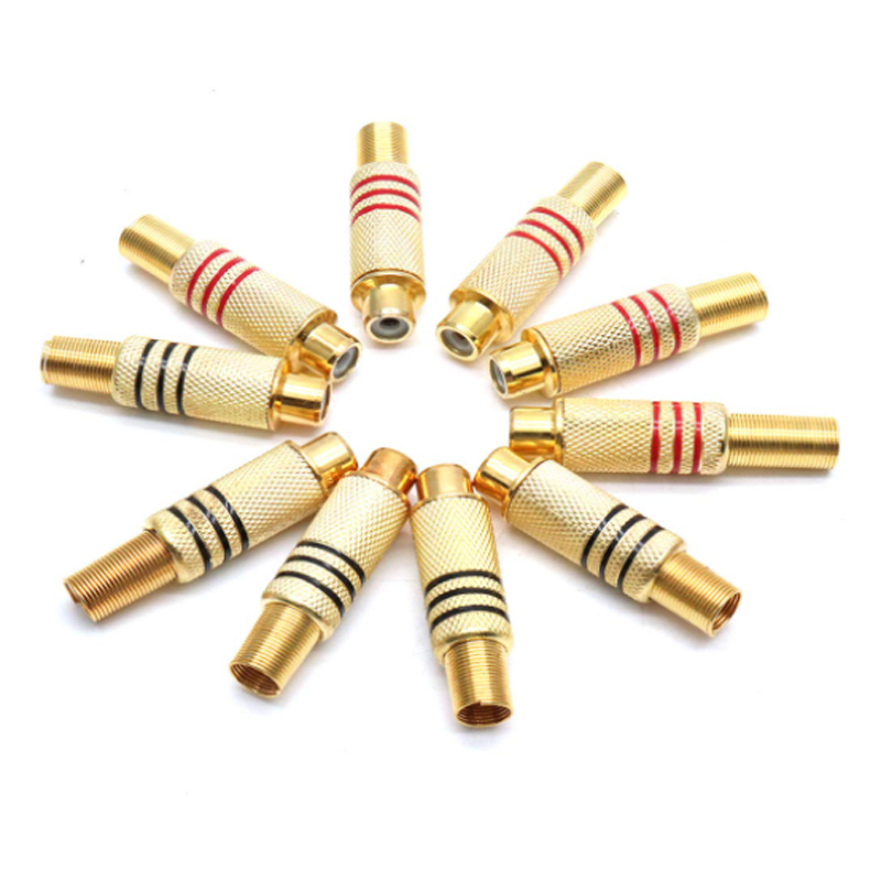 4PCS RCA Plug Gold Plated Sold - đánh giá và giá Audio Home Cinema